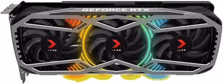 PNY GeForce RTX 3080 XLR8 Gaming REVEL EPIC-X RGB Triple ventilateur LHR 10 Go GDDR6X