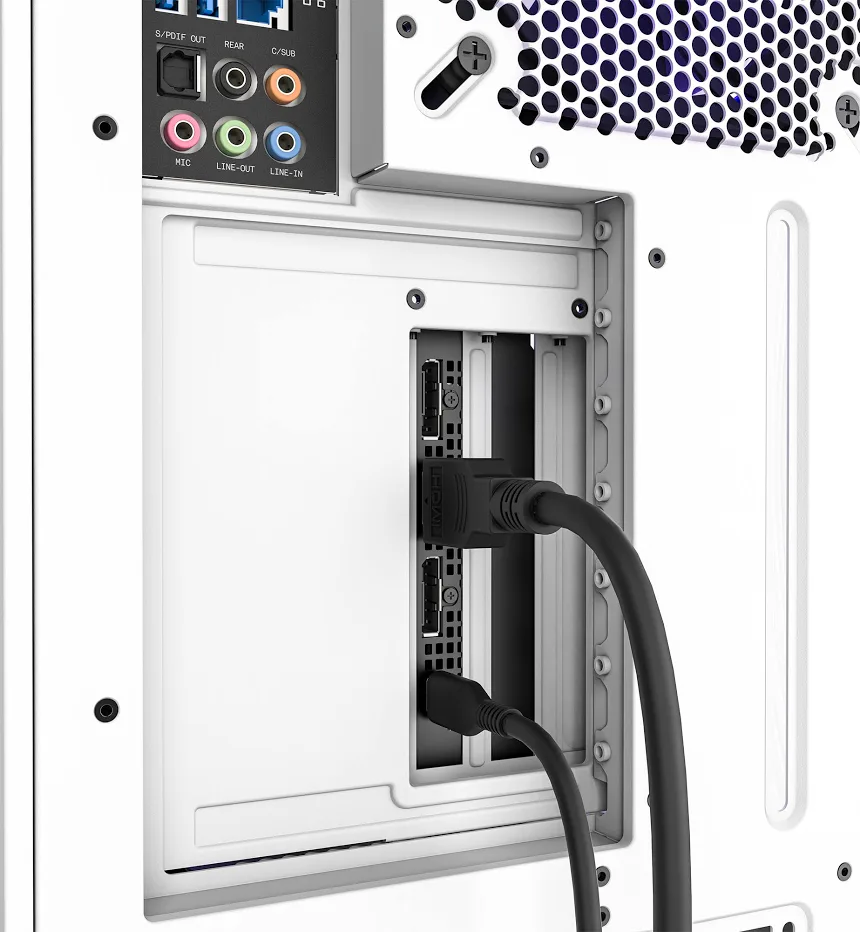NZXT Vertical Mount Kit White - vue 3