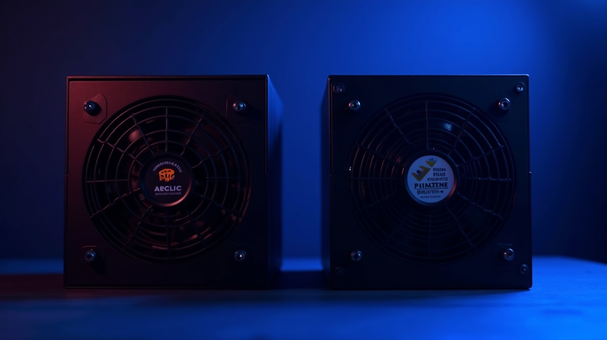 Comparatif alimentation 80+ Gold vs Platinum - deux PSU modulaires cote a cote