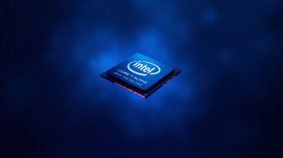 Intel Core Ultra 7 270K processeur hero shot sur fond sombre - meilleur processeur creation 2026