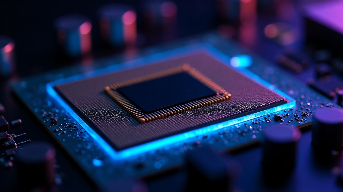 Socket Intel LGA1851 Socket V1 macro contacts dorés — compatibilite Core Ultra 200