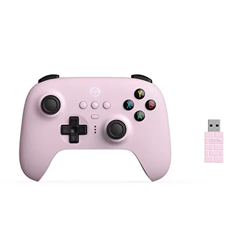 8Bitdo manette sans fil Ultimate 2.4Ghz pour PC Windows Android et Raspberry pi - Rose - vue 2
