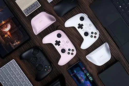 8Bitdo manette sans fil Ultimate 2.4Ghz pour PC Windows Android et Raspberry pi - Rose - vue 7