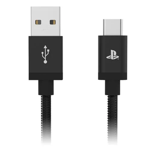 Câble de charge USB-A à USB-C - Hori - PlayStation pour manette DualSense PS5 - Puissance 5 V/3 A- Longueur 3 m - Noir - vue 2