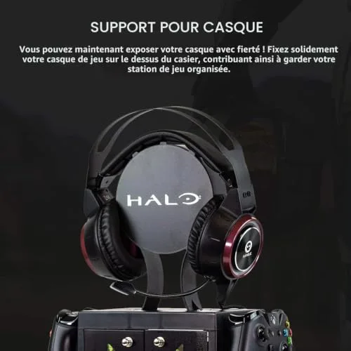 Casier tout-en-un - HALO - Multicolore - Pour jeux vidéo - Casque - Manettes - vue 4