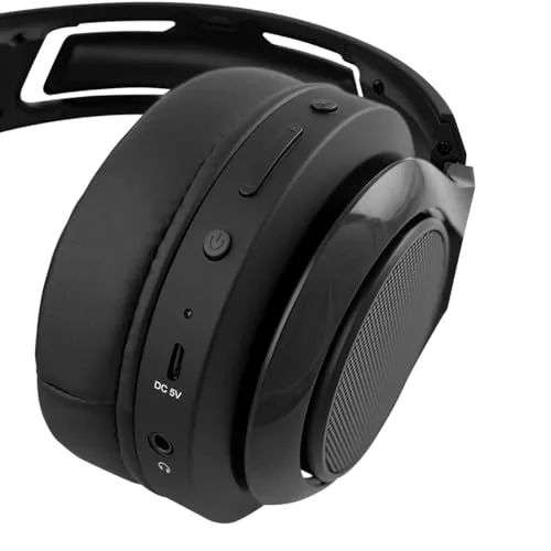 Casque de Jeu sans Fil - 1LIFE - Airwave - Compatible PC Mac PS4 PS5 NS - Micro intégré - Noir - vue 4