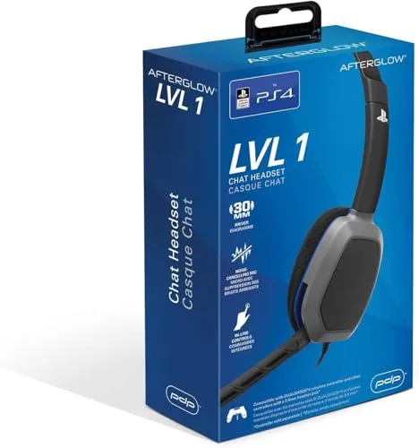 Casque filaire PDP Afterglow VLV 1 noir pour PS4 - Microphone réducteur de bruit - Son clair et cristallin - vue 2