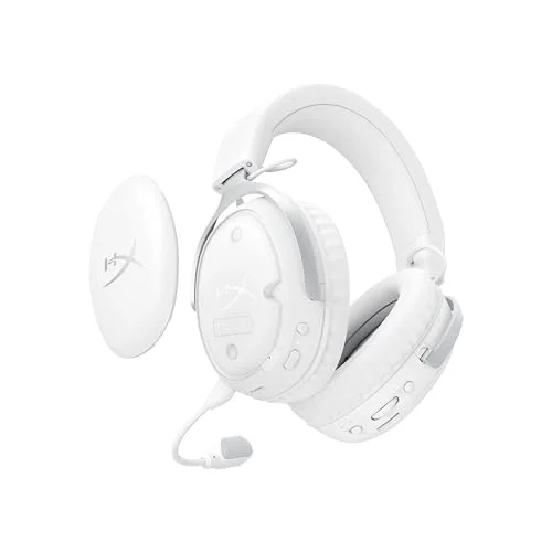 Casque Gamer Sans Fil HyperX Cloud III S Wireless blanc pour PC Mac PS5 mobiles Switch avec adaptateur USB-C vers USB-A - vue 7