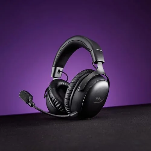 Casque Gamer Sans Fil HyperX Cloud III S Wireless noir pour PC Mac PS5 Mobile Switch.avec adaptateur USB-C vers USB-A - vue 2