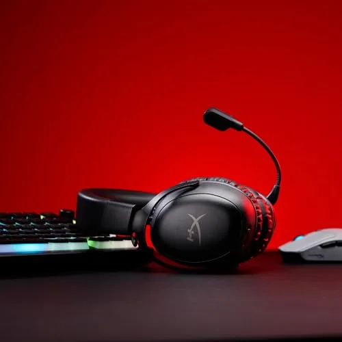 Casque Gamer Sans Fil HyperX Cloud III S Wireless noir pour PC Mac PS5 Mobile Switch.avec adaptateur USB-C vers USB-A - vue 4