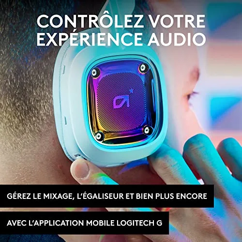 Casque gamer - Sans fil - Logitech G - A30 - PS5 PS4 PC MAC Mobile - Blanc - vue 7