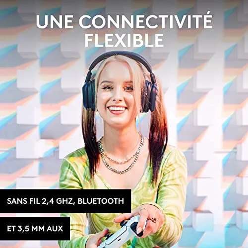 Casque gamer - Sans fil - Logitech G - A30 - Xbox PC MAC Mobile - Bleu marine - vue 3