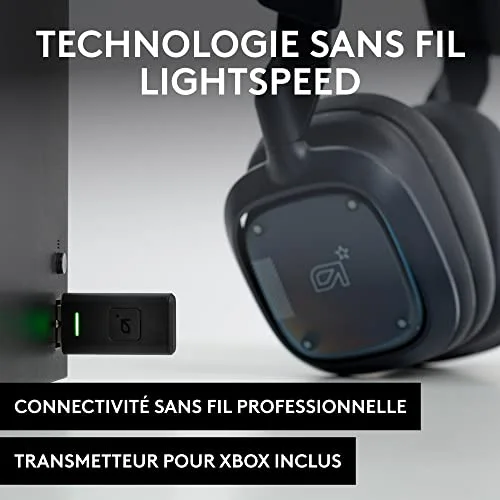 Casque gamer - Sans fil - Logitech G - A30 - Xbox PC MAC Mobile - Bleu marine - vue 4