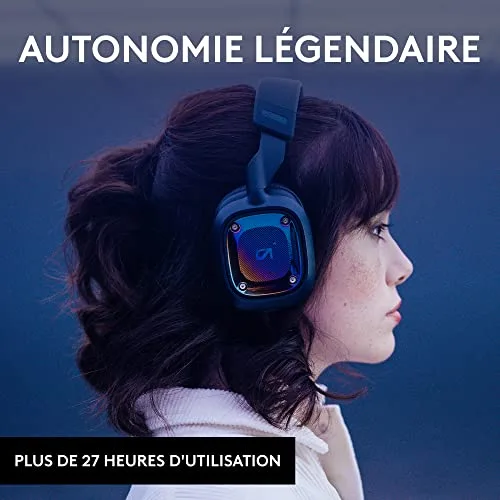 Casque gamer - Sans fil - Logitech G - A30 - Xbox PC MAC Mobile - Bleu marine - vue 5