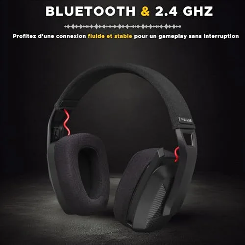 Casque Gamer sans fil - The G-Lab - KORP PLATIINIUM - Microphone - PC/PS4 / Xbox One - Noir - vue 2