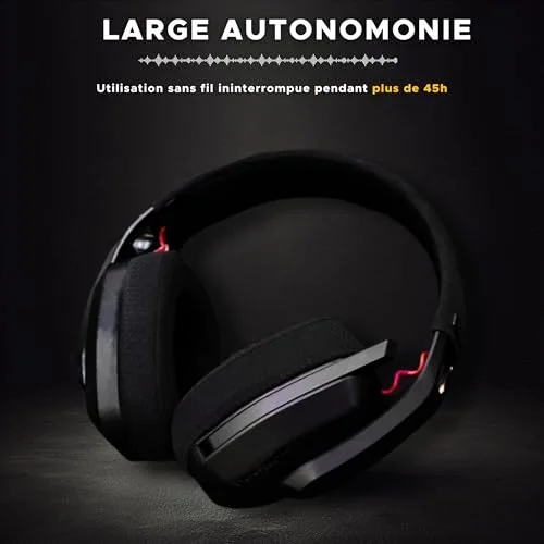 Casque Gamer sans fil - The G-Lab - KORP PLATIINIUM - Microphone - PC/PS4 / Xbox One - Noir - vue 3
