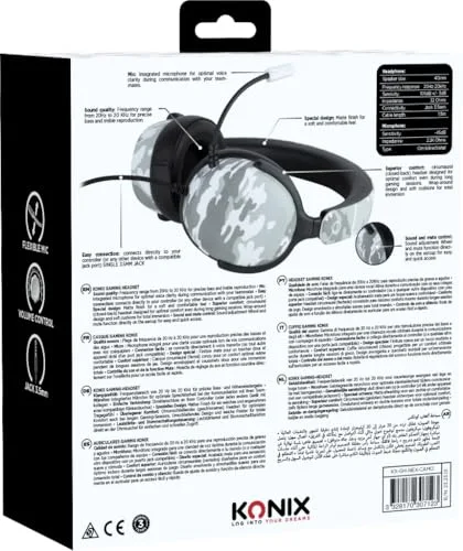 Casque gaming - Filaire - Konix - PS5 Switch 2 et Xbox Series XS - Nexus - Haut-parleurs 40 mm - Microphone - 15 m - vue 9