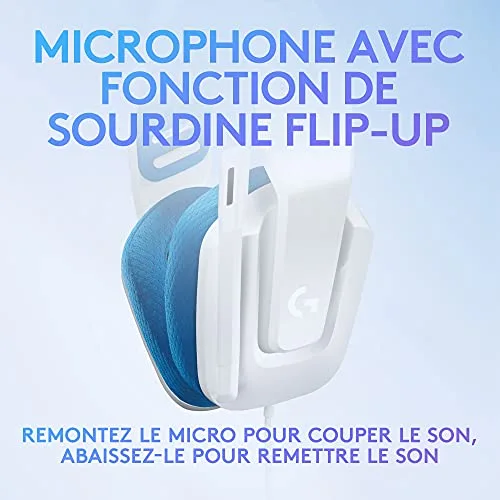 Casque Gaming Filaire Logitech G335 Blanc - vue 6