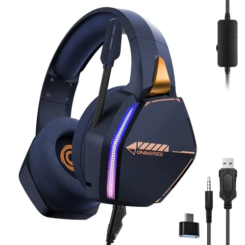 Oniverse Nebula Abyss Blue casque gaming filaire 50mm