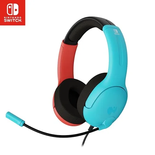 PDP Airlite Nintendo Switch Bleu Néon Casque filaire sous licence officielle