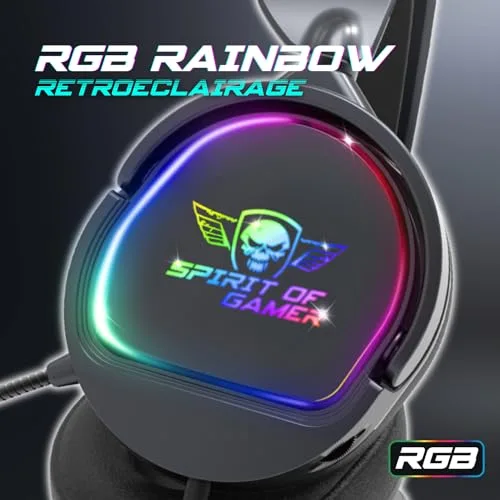 Casque gaming filaire Spirit Of Gamer Pro H6 Noir - vue 7