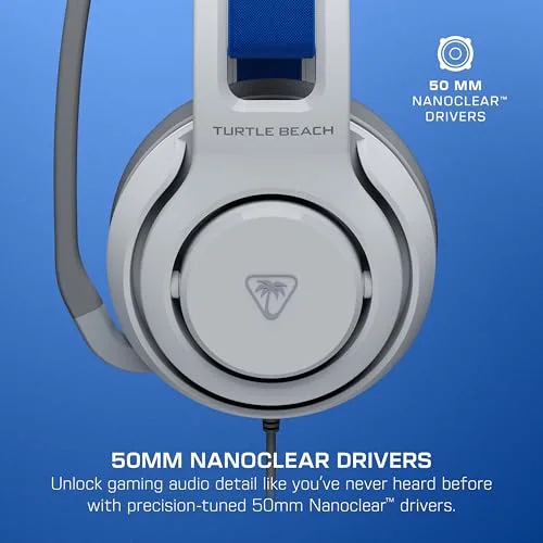 Casque Gaming filaire - TURTLE BEACH - Atlas 200 - TBS-3002-15 - Pour PS5 et PS4 - Blanc - vue 3