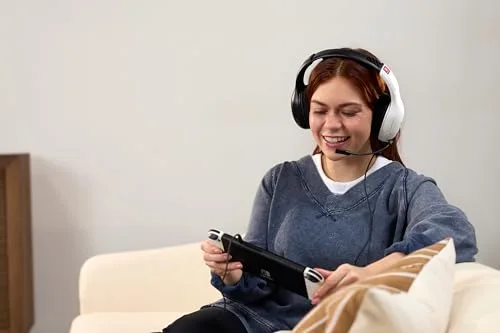 Casque Gaming filaire - TURTLE BEACH - Nintendo Switch - Airlite Fit - Noir et Blanc - vue 7