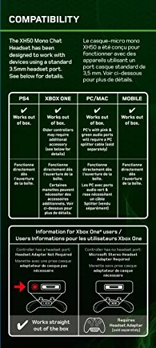 Casque Gaming Mono XH50 Vert pour PS4 Xbox One et PC-MAC - vue 3