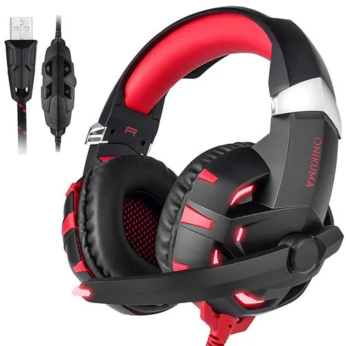 Casque Gaming Onikuma K2 3.5mm PS4 PS5 Rouge