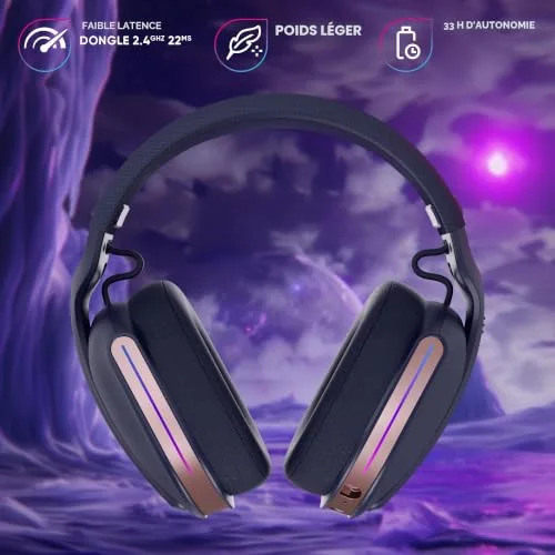 Casque gaming - ONIVERSE - Polaris - Sans fil 33h - Surround 7.1 - Compatible PS5/PS4/Switch/PC/Mobile - vue 5