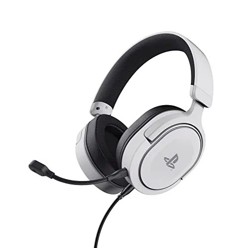 Trust GXT 498W Forta Casque gaming PS5 Blanc filaire