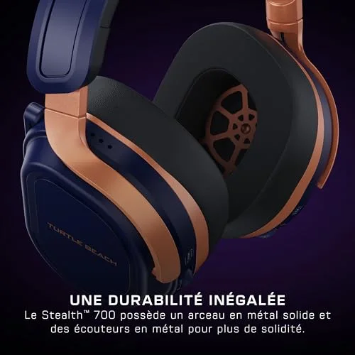 Casque gaming sans fil - Turtle Beach Stealth™ 700X (Gen3) - Cobalt - Xbox PS5 PS4 PC mobile 60mm Bluetooth 80h - vue 8
