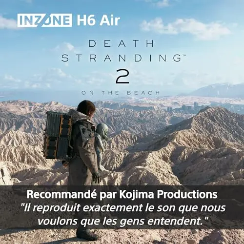 Casque gaming Sony Inzone H6 Air filaire ouvert - vue 4