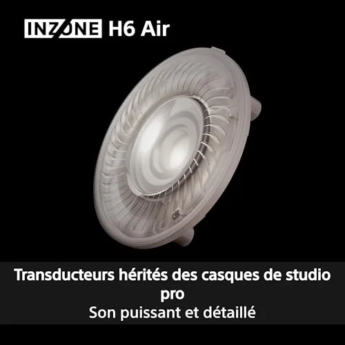 Casque gaming Sony Inzone H6 Air filaire ouvert - vue 5