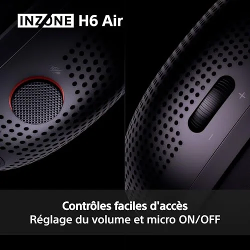 Casque gaming Sony Inzone H6 Air filaire ouvert - vue 9