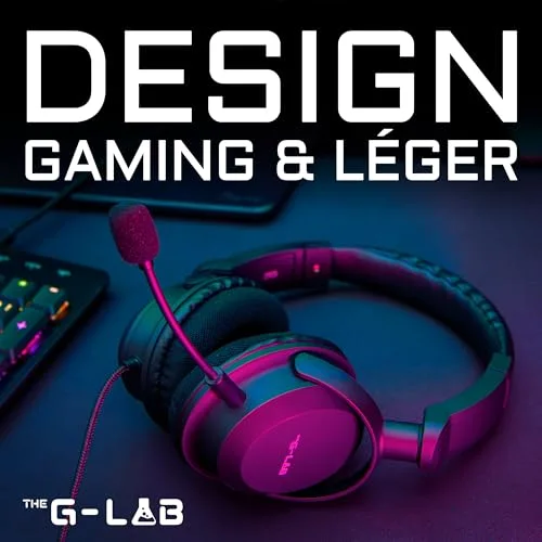 Casque Gaming THE G-LAB KORP-CARBON Noir - vue 6