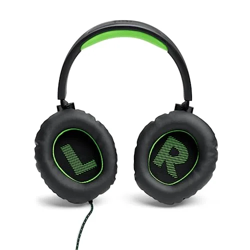 Casque-Micro Gaming - JBL - Quantum 100 Xbox - Filaire - Multiplateforme - Noir / Vert - vue 4