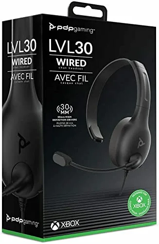 Casque-Micro - PDP - LVL30 - Xbox One - Filaire - Stéréo - Gris - vue 3