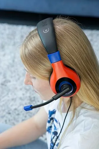 Casque Stéréo - NACON - Nintendo Switch - Rouge et Bleu - Microphone pivotant - Confort optimal - vue 5