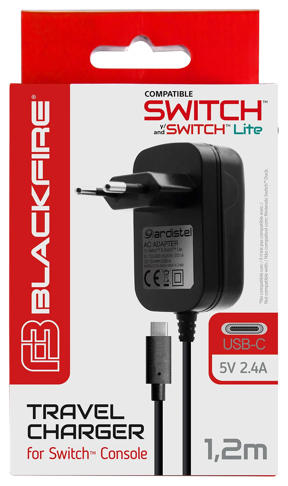 Chargeur ARDISTEL Blackfire USB-C 5V 2,4A Switch - vue 2