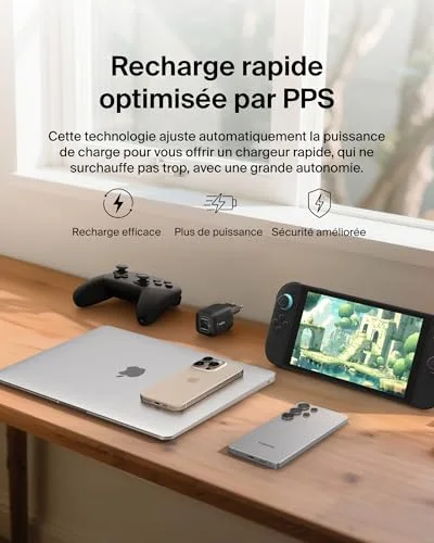 Chargeur Belkin ENA007KQBK Double USB-C 65W GaN - vue 6