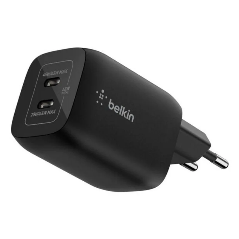 Chargeur Belkin ENA007KQBK Double USB-C 65W GaN