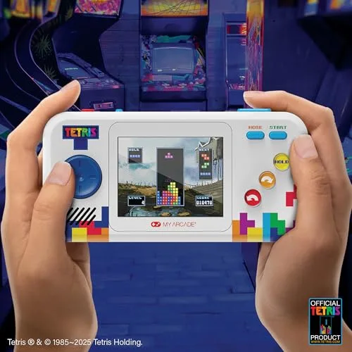Console portable - JUST FOR GAMES - Pocket Player Pro Tetris - Bleu - Jeu Tetris intégré - Étui de transport inclus - vue 3