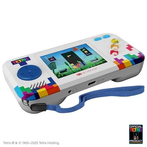 Console portable - JUST FOR GAMES - Pocket Player Pro Tetris - Bleu - Jeu Tetris intégré - Étui de transport inclus - vue 4