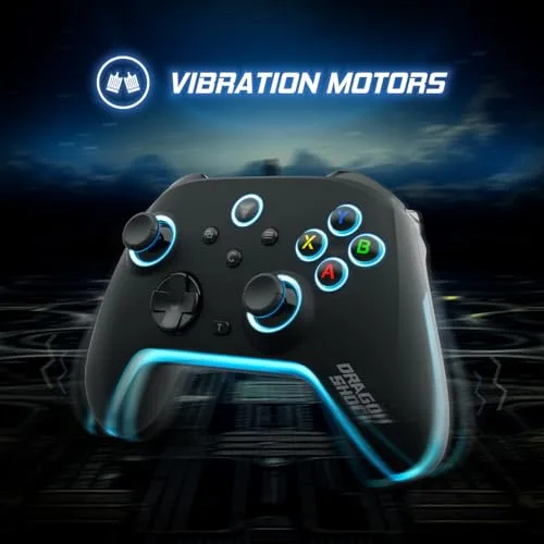 DragonShock - Manette RGB sans fil noire AURORA PLUS avec support téléphone pour Android IOS PS3 et PC Mode Turbo 800mAh - vue 7