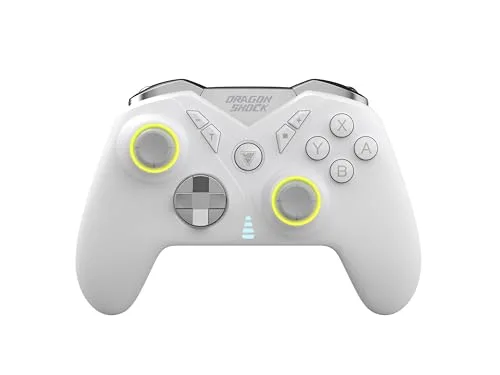 DragonShock NEBULA PRO Manette Gaming Blanche à Palettes Bluetooth