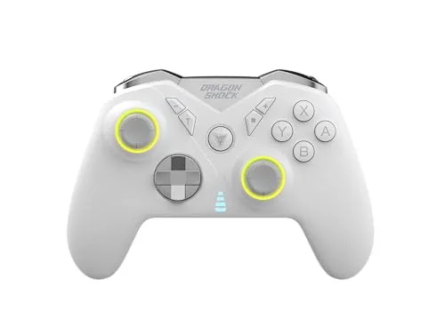 DragonShock - NEBULA PRO - Manette Gaming Blanche à Palettes Bluetooth compatible Nintendo Switch/Switch Lite/Switch - vue 7