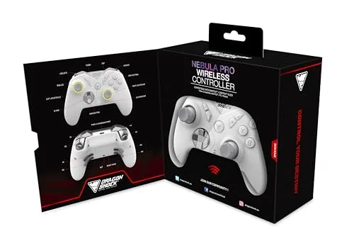 DragonShock - NEBULA PRO - Manette Gaming Blanche à Palettes Bluetooth compatible Nintendo Switch/Switch Lite/Switch - vue 9