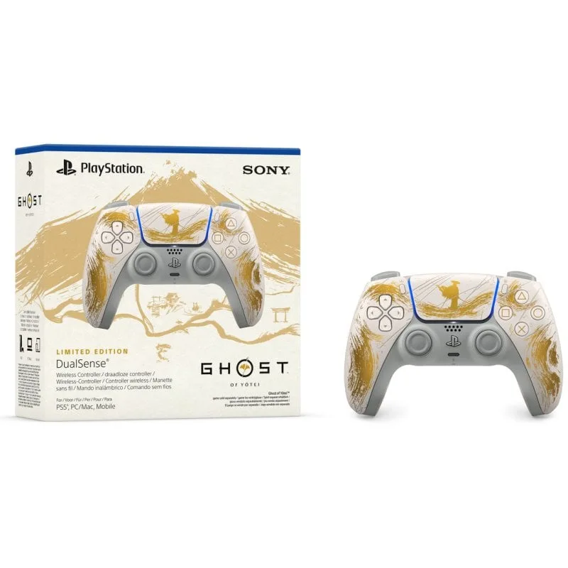 DualSense Gold Ghost of Yōtei
