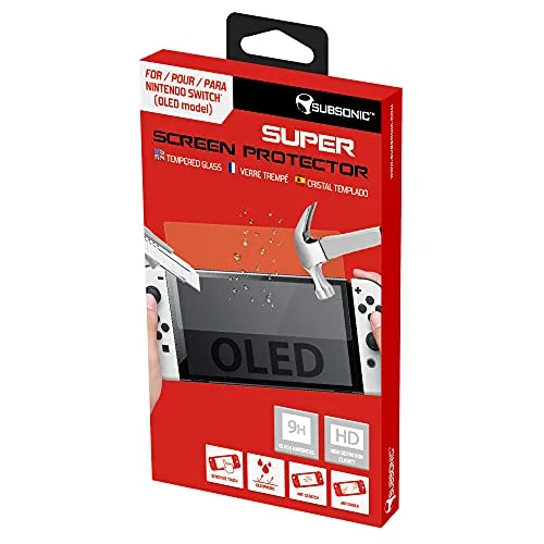 Subsonic Écran de Protection OLED Verre Trempé 9H Nintendo Switch